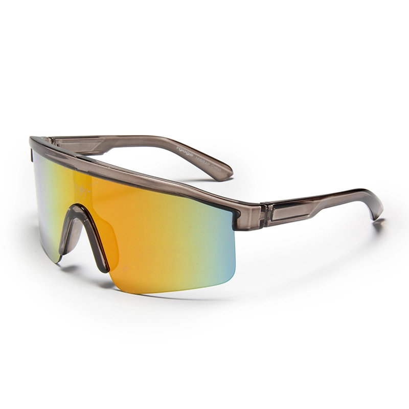 Gafas de sol tipo pantalla S77136 con lentes espejadas - Protección UV400 para deportes y estilo urbano. Proveedores mayoristas de gafas de sol. 1