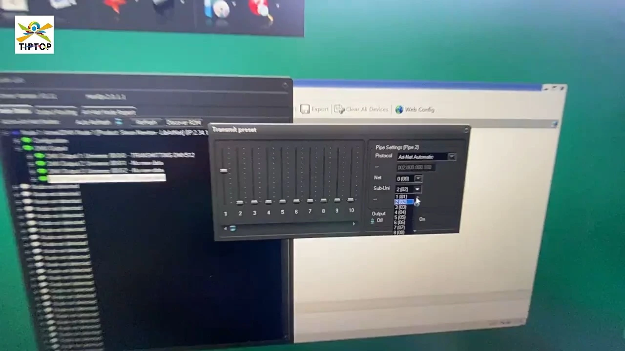 TIPTOP Stage Lighting ARTNET Node Converter for 4 Universe DMX512 Signal Distribution 1