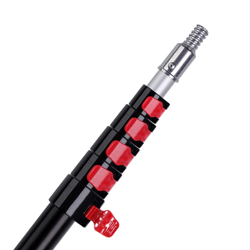 1,2-10,8 Meter lange, teleskopierbare Mehrzweck-Tragbare Stange aus robuster Aluminiumlegierung mit Klappverschluss, geeignet für die Hausreinigung, Autowäsche, Poolreinigung usw. (nur Stange) 1