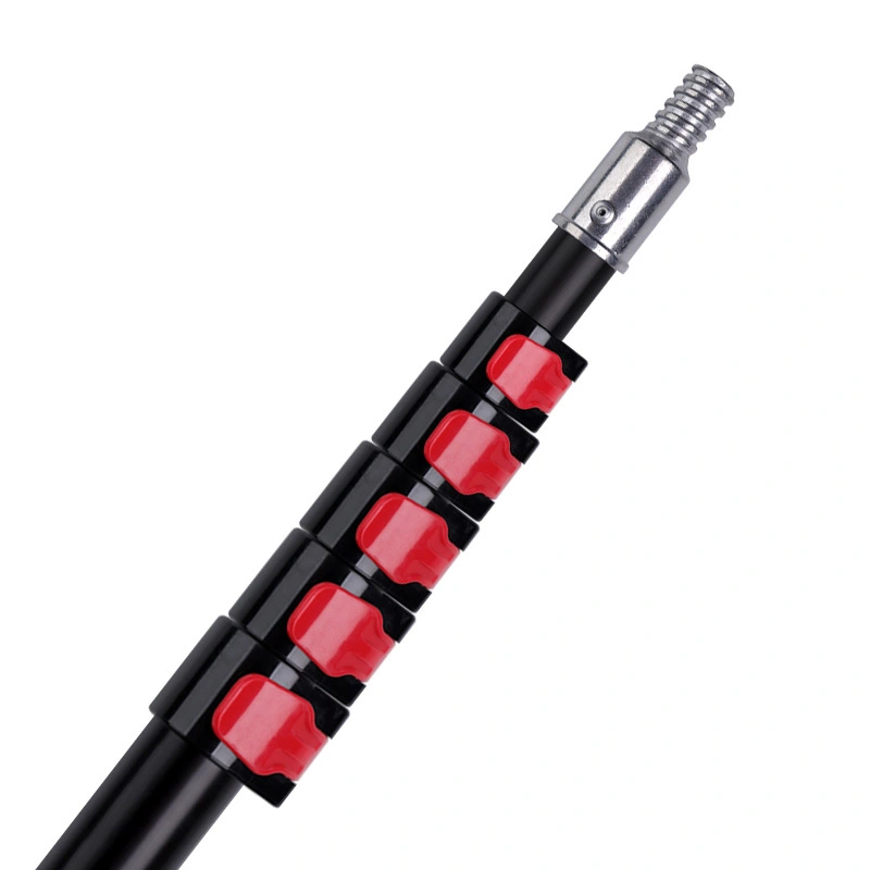 1.2〜12メートルの多目的ポータブル伸縮延長ポール、頑丈なアルミ合金製家庭用クリーニングポール、家庭用クリーニング、プールクリーニングなどに適しています（ポールのみ） 1