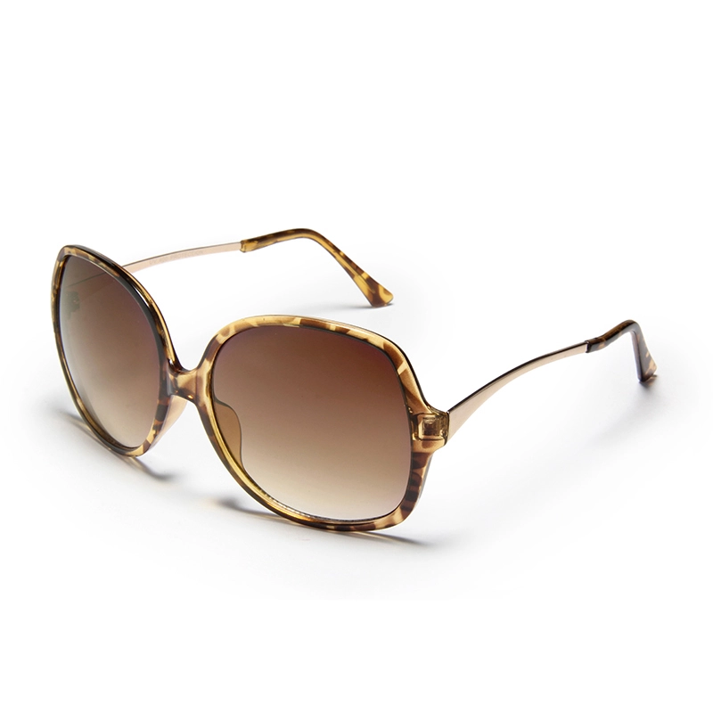 Солнцезащитные очки S77253 с квадратной оправой черепахового цвета и градиентом — защита UV400 для любителей ретро-моды. Фабрика солнцезащитных очков 1