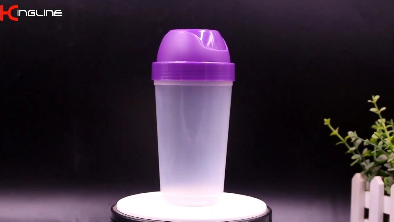 Kingline 250ml mini shaker bottle travel coffee mug wide opening for go out 1