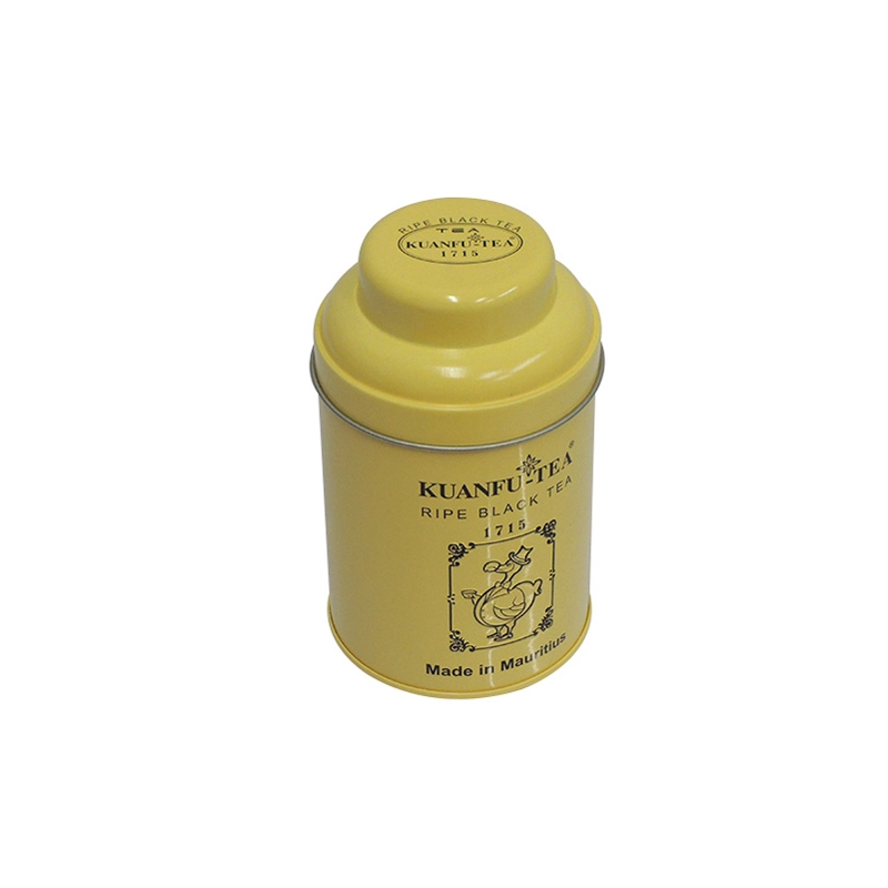Персонализированная жестяная банка для хранения листового чая | Круглая жестяная банка для чая под собственной торговой маркой 1