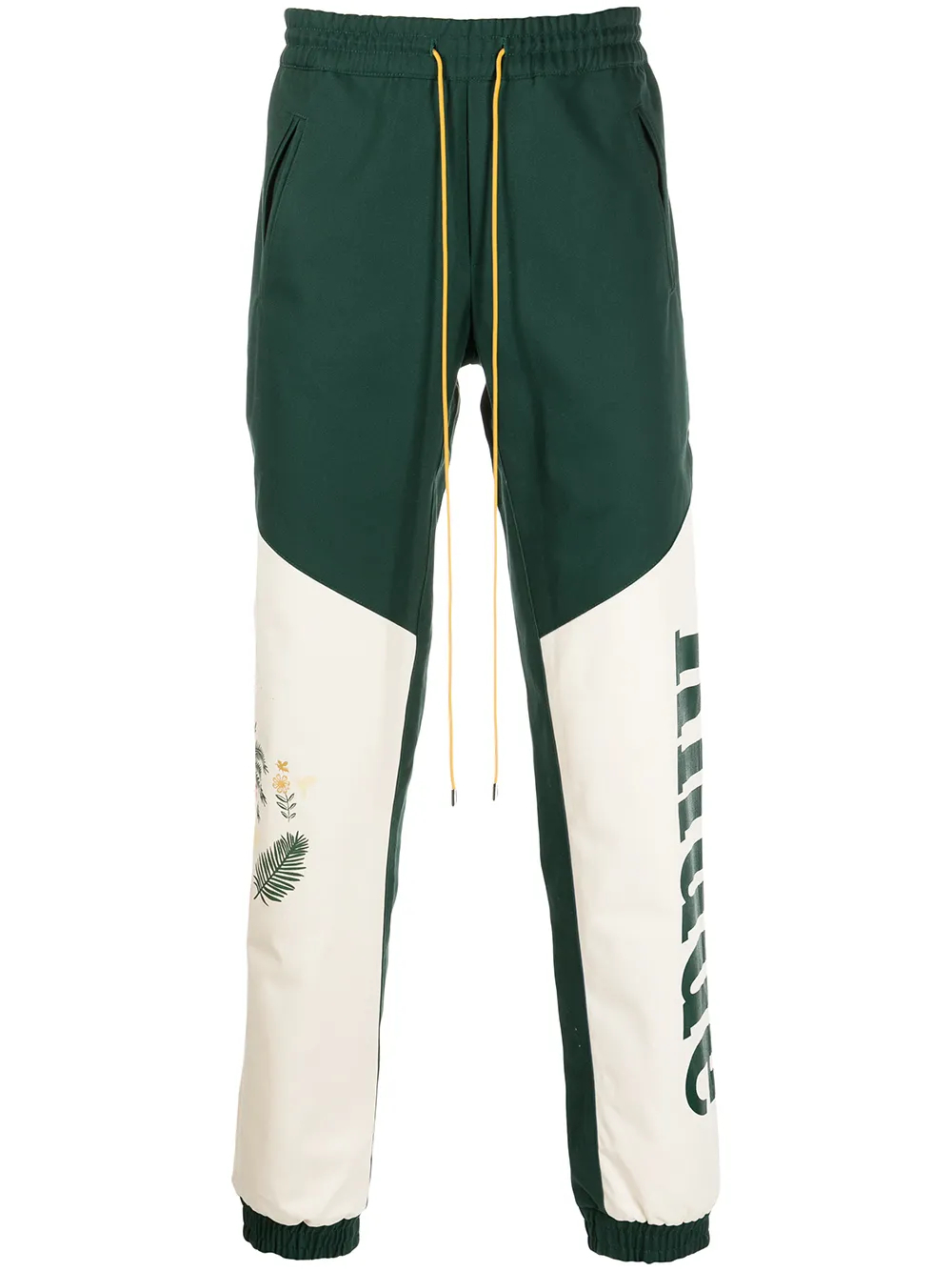 380G Flight Panelled Panel Design Elastic Waist Athletic Tapered Fit Cotton  Sweatpants with Pocket-SP004 1