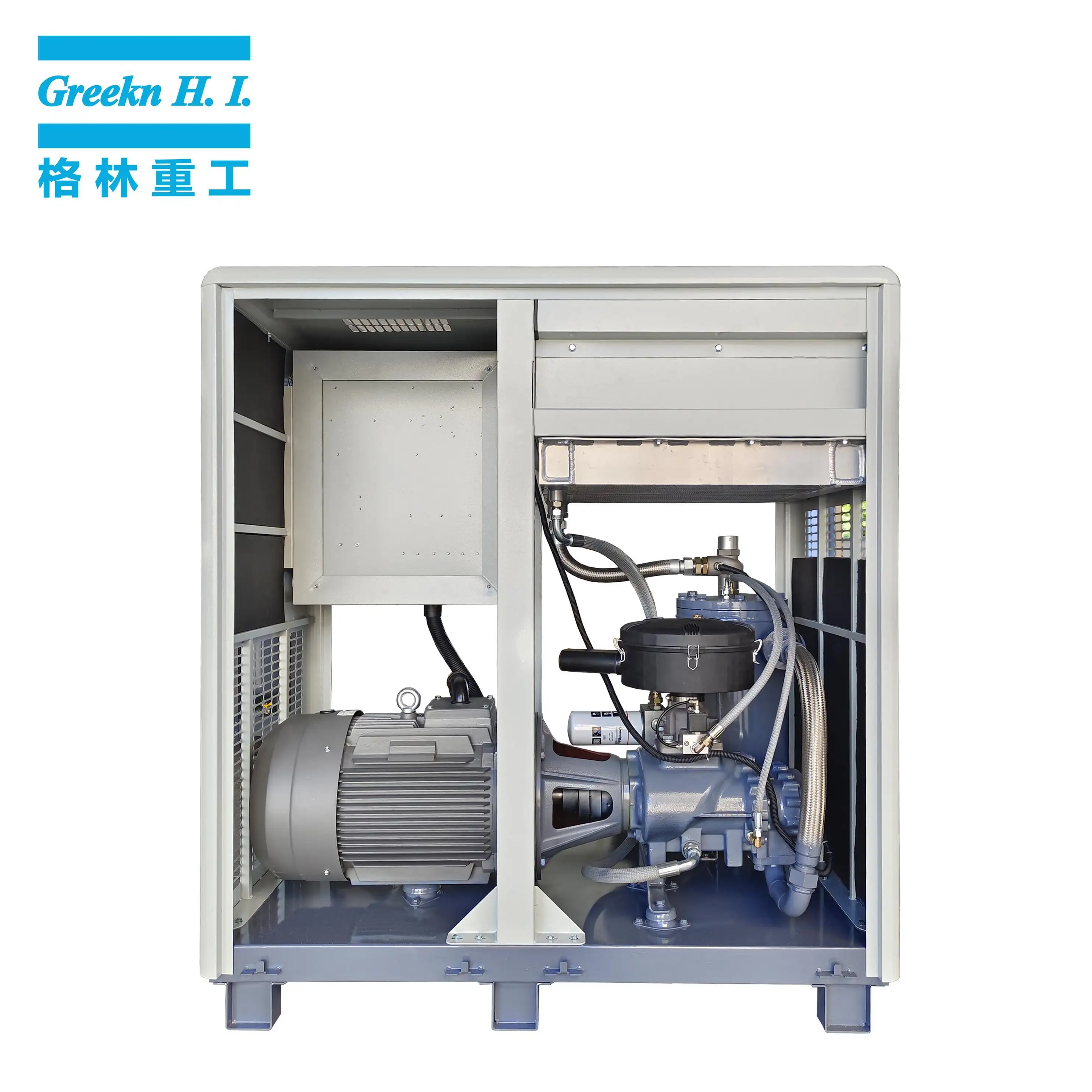 Rotary Compressor Oil Injected Rotary Screw Air Compressor Wholesale - Greeknhi Screw Air Compressor 3