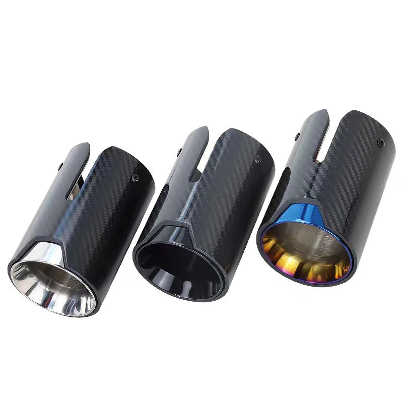 VW BMW Mazda 모든 차량용 카본 배기 파이프 머플러 파이프 1