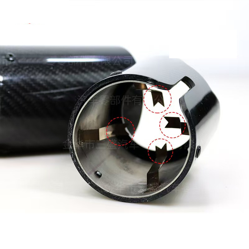 Carbon Exhaust Pipe Muffler Pipe For VW BMW Mazda Any Cars 6