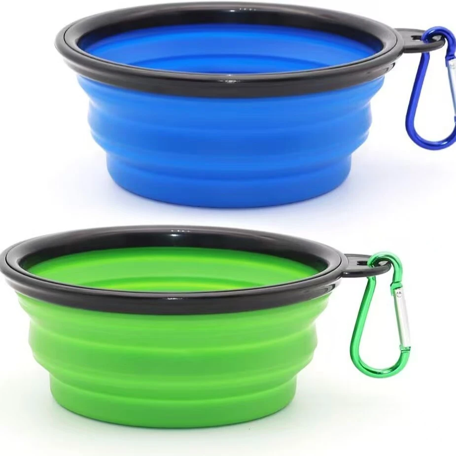 Collapsible Dog Bowls Portable Pet Feeding Watering Bowl for Walking Parking Traveling 1
