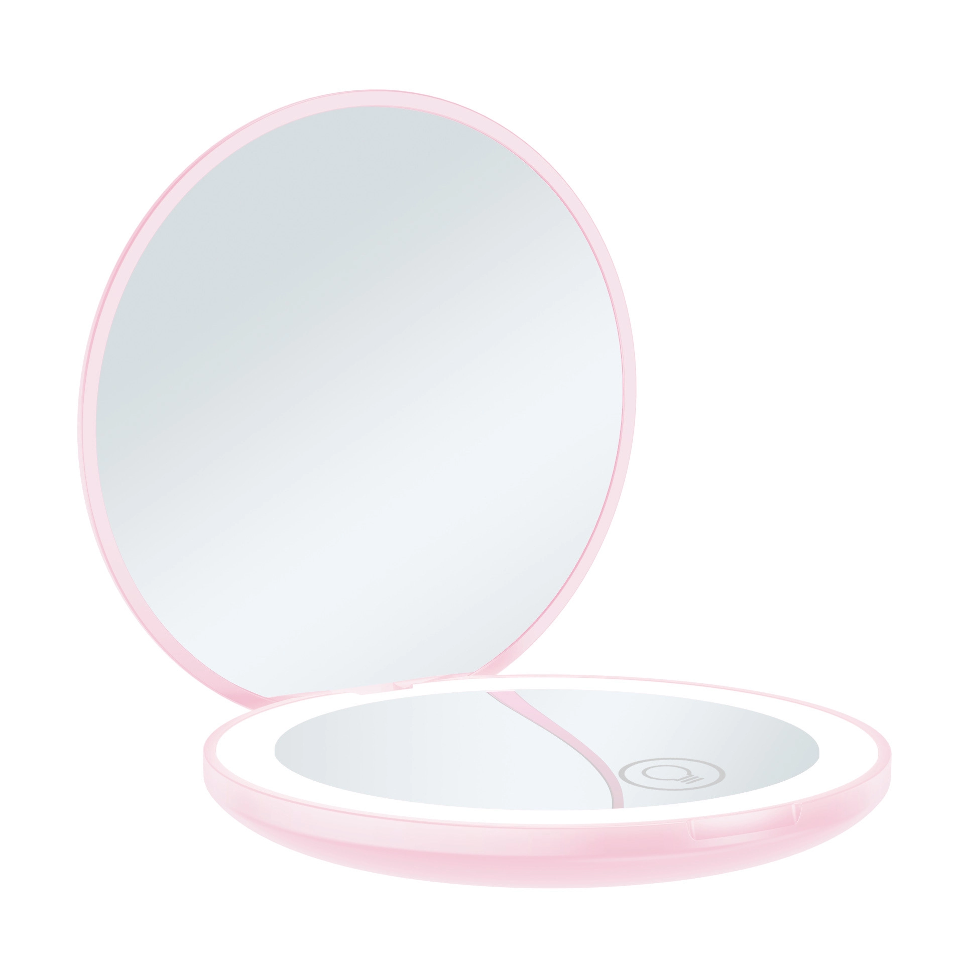 Portable folding LED makeup mirror rechargeable pocket mirror BWLLNI 1