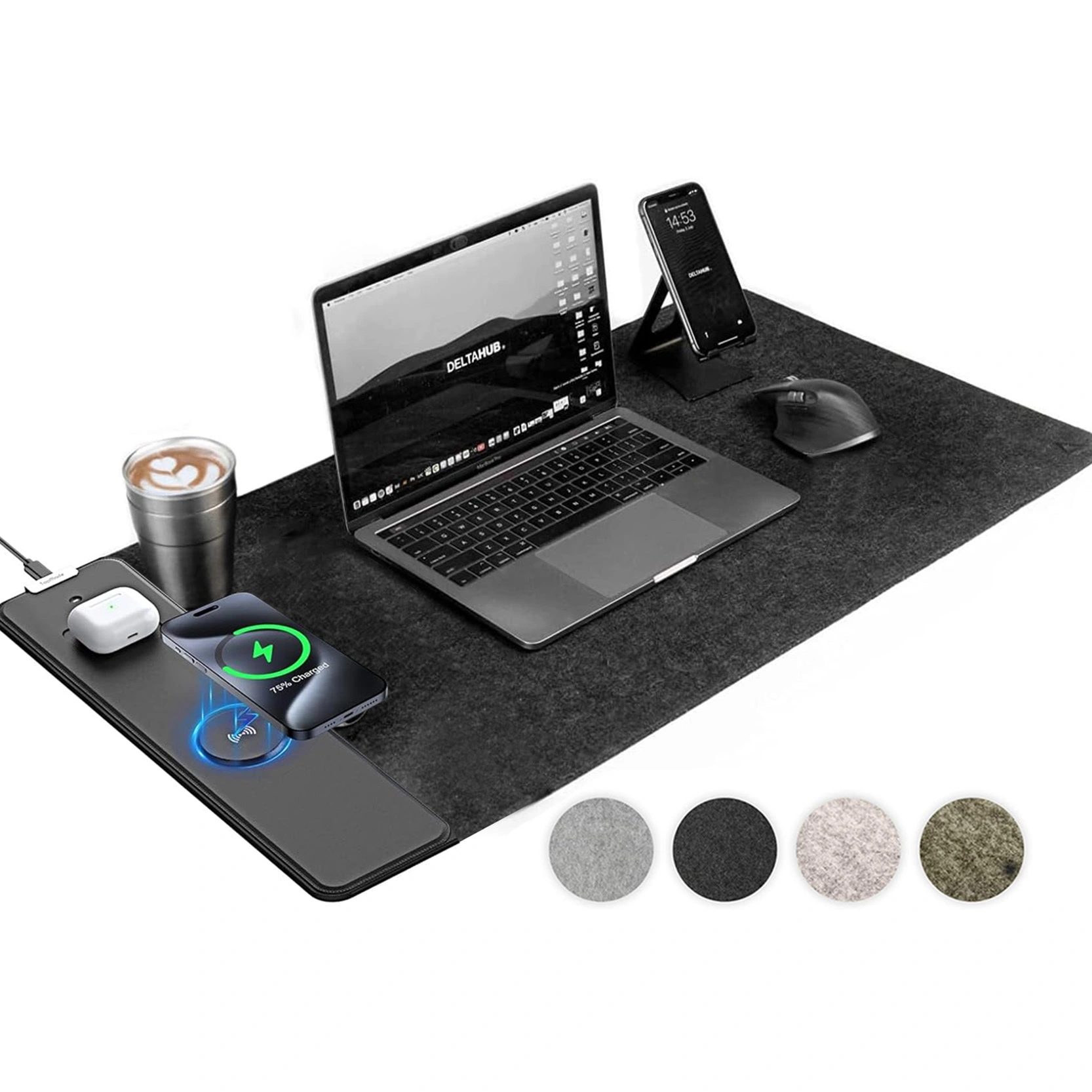 Wireless Charging Split Desk Pad 1