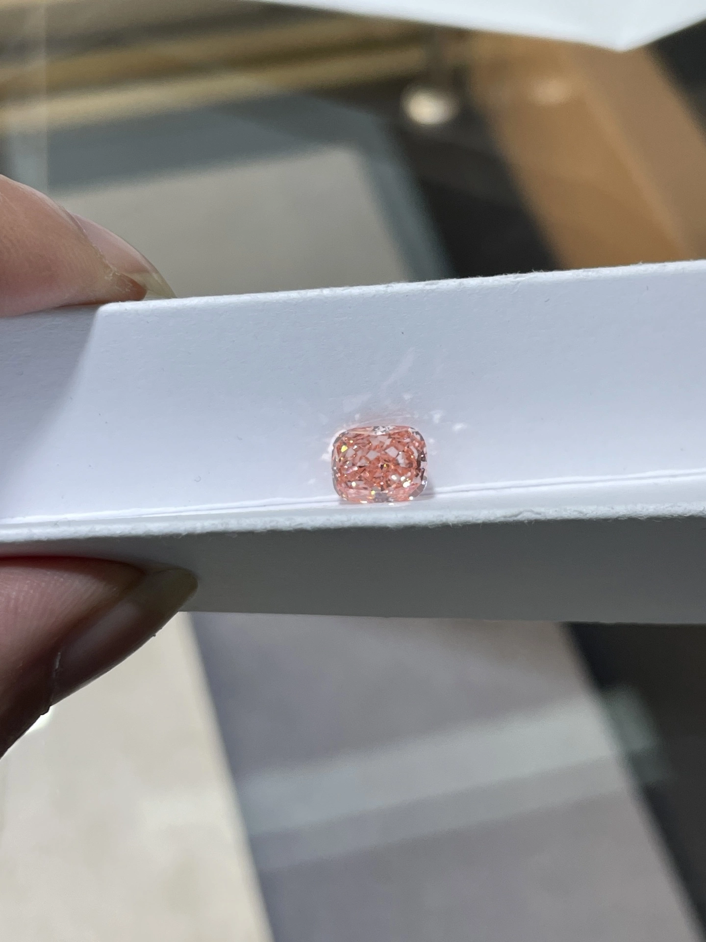 Lab Grown Fancy Intense Pink Cushion Cut VVS2 Clarity Diamond 2.12ct With IGI Certificate 1