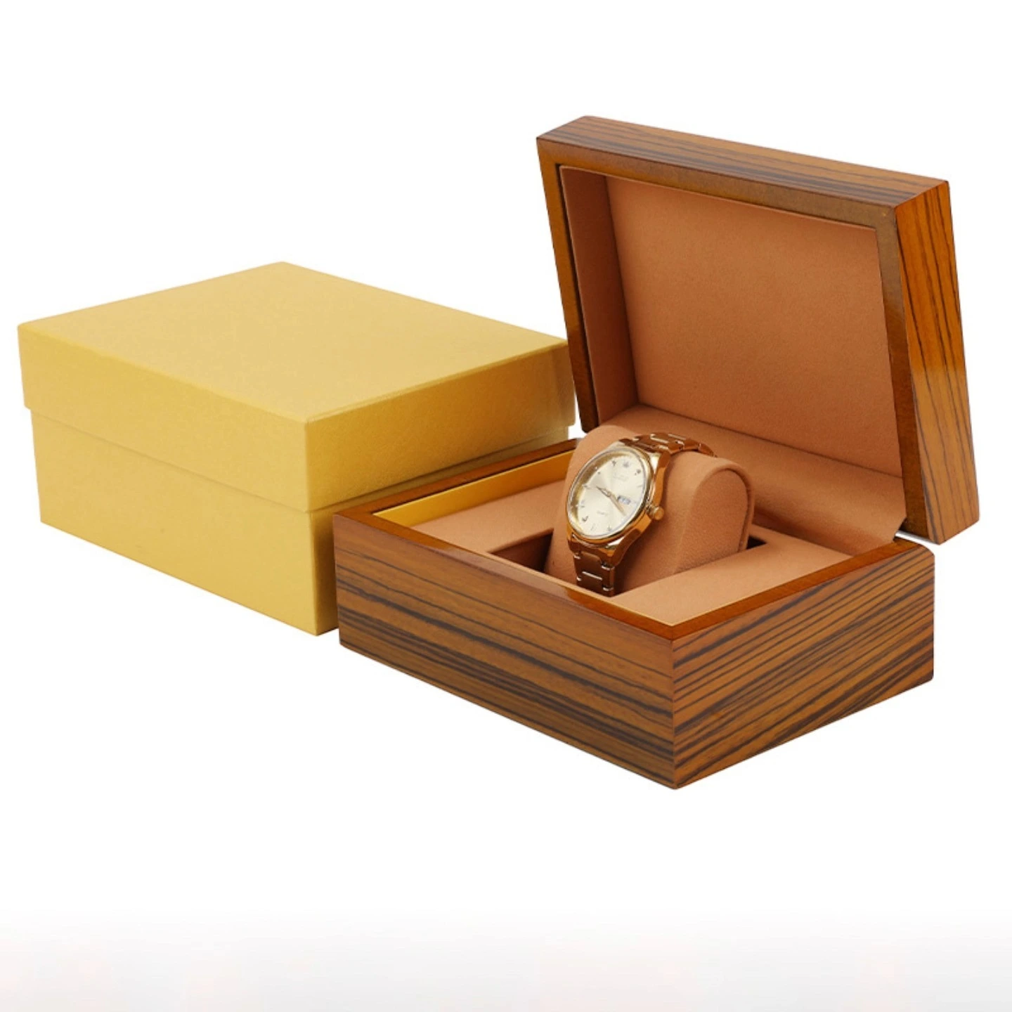 High-end Solid Wood Lacquered Watch Box Customizable Wooden Watch Packaging Gift Box 1