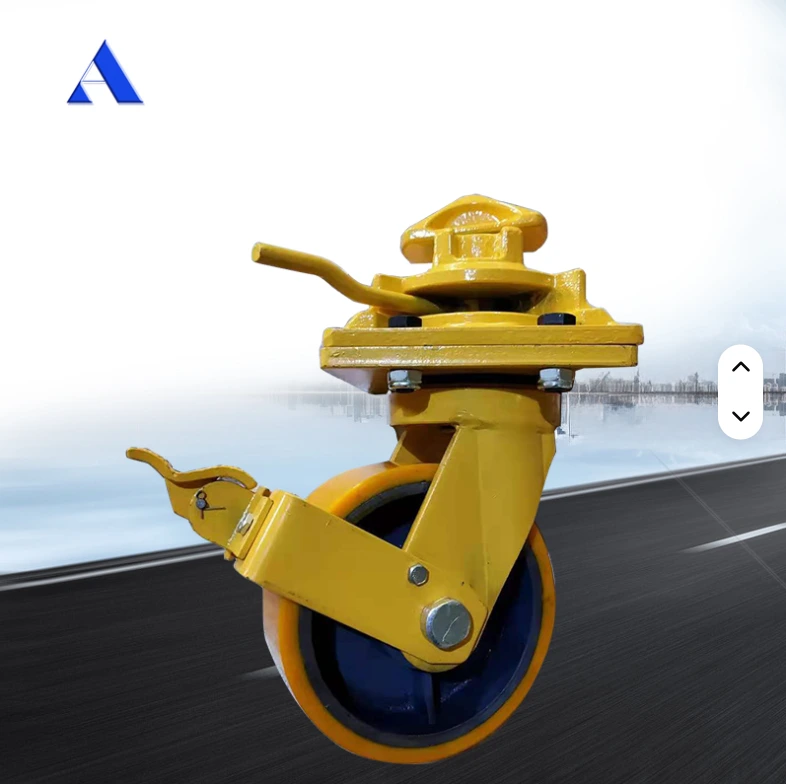 4pcs Per Kit 8 Inch Single Wheel Universal Brake Wheel 3T 5T ISO Shipping Container Castor Wheels 1