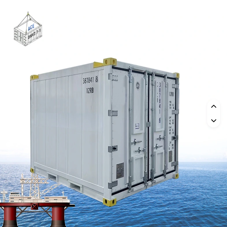 DNV2.7-1 & EN12079 Standard 10 Feet Dual Temperature Chiller Offshore Reefer Container With Aluminium T-Bar Floor 10ft 1