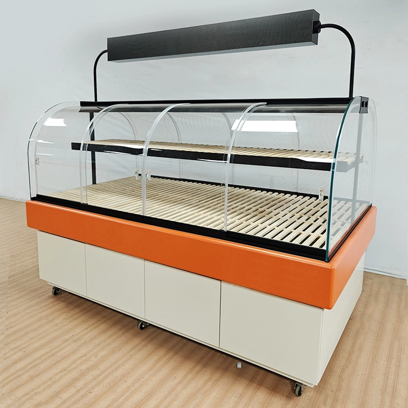 Ambient Temperature Bread Display Case Integrated LED Lighting 1