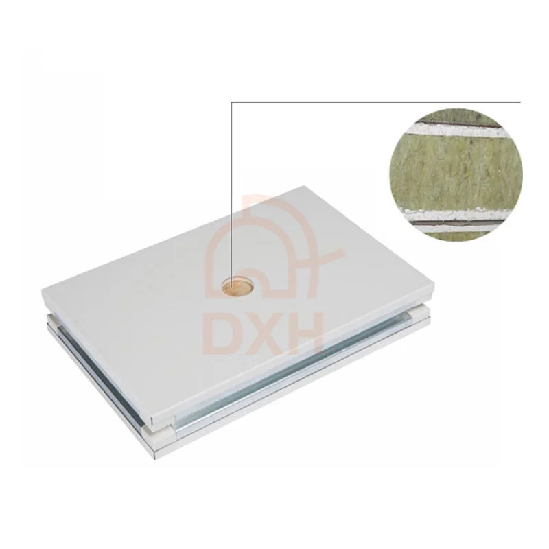 Panel sándwich de lana de roca de magnesio y vidrio hecho a mano