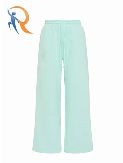 Embroidered Track Pants - Jelly Mint 1