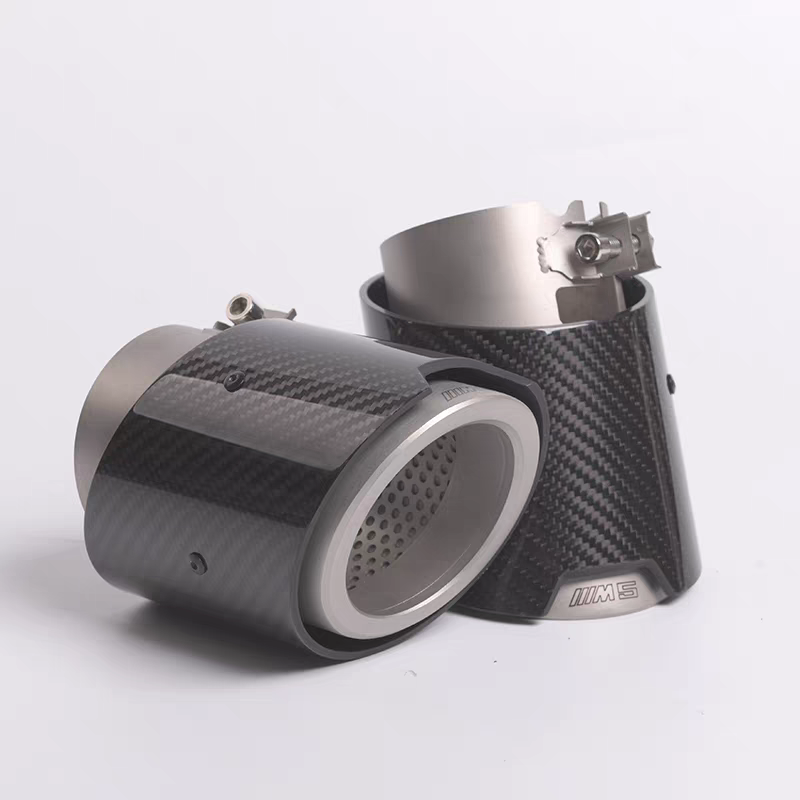 Carbon Fiber Exhaust Pipe Muffler Tip For BMW G90 G99 M5 1