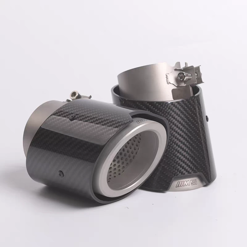 Carbon Fiber Exhaust Pipe Muffler Tip For BMW G90 G99 M5 1