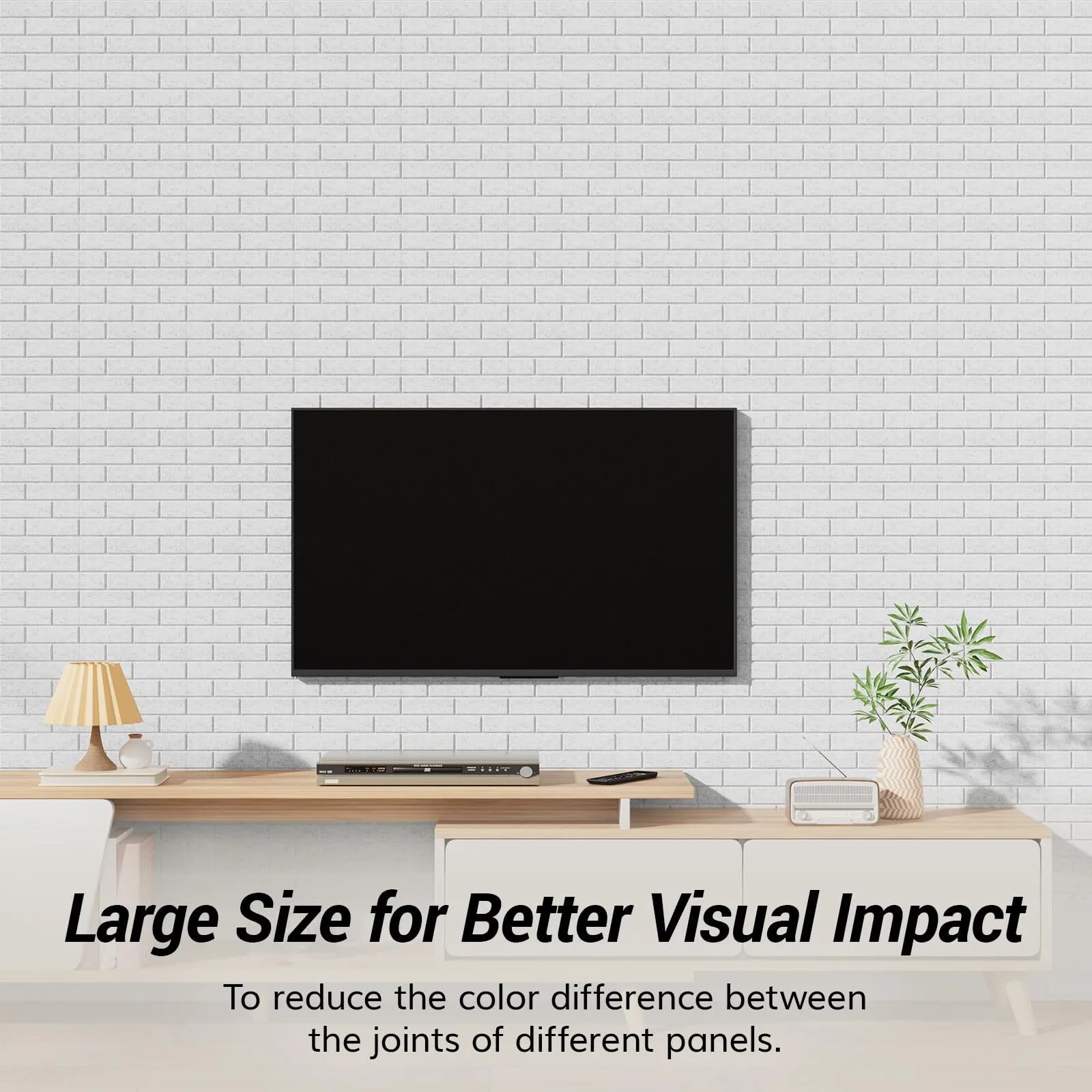 Polyester fiber grooved brick-shaped acoustic panel 1