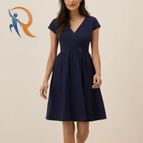 Organic Fit & Flare Crossover Dress 1