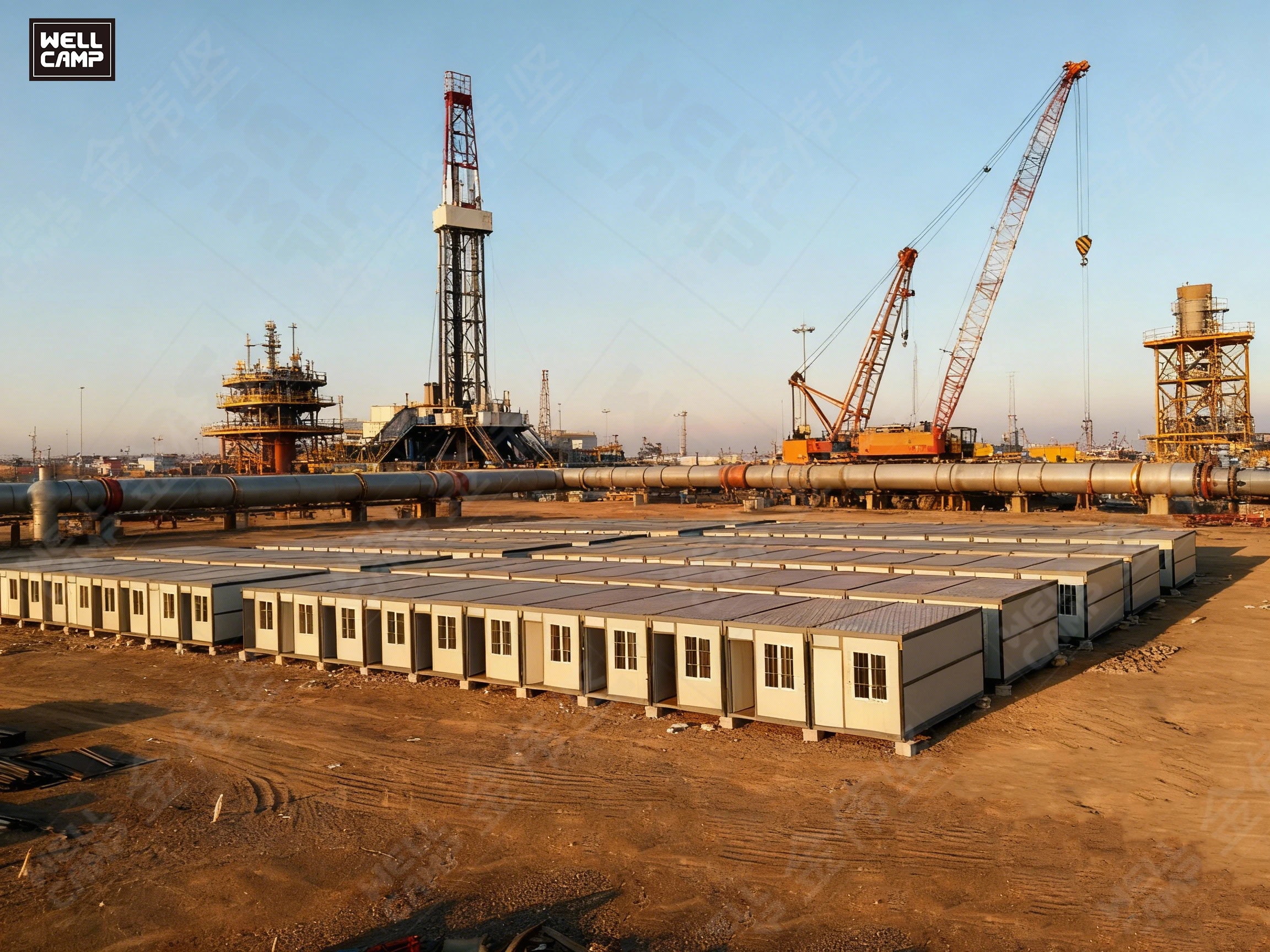 Wellcamp Durable Sandwich Panel Breathable Modern Folding Container House Forklift Hole ISO Modified 20ft Foldable Office/Hotel 1