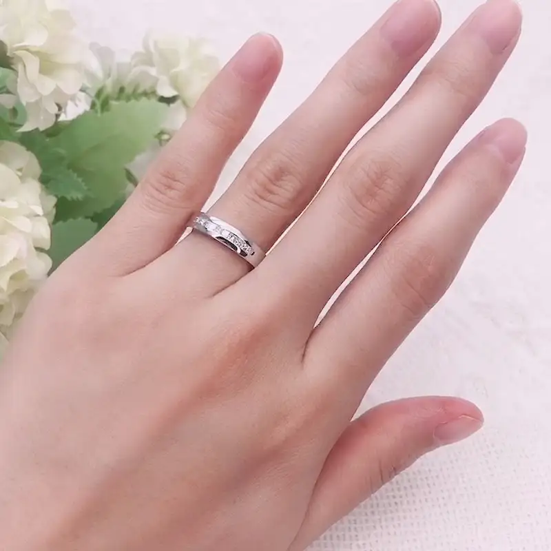 Cincin emas 18K MSR-418 potongan putri Cincin Berlian Lab Grown Messi Jewelry 1