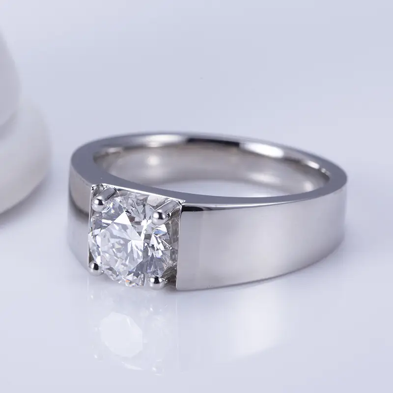 MSR-1033 18k Ring 2.01CT  Round Lab Grown Diamond Ring IGI Certificate Messi Jewelry 1