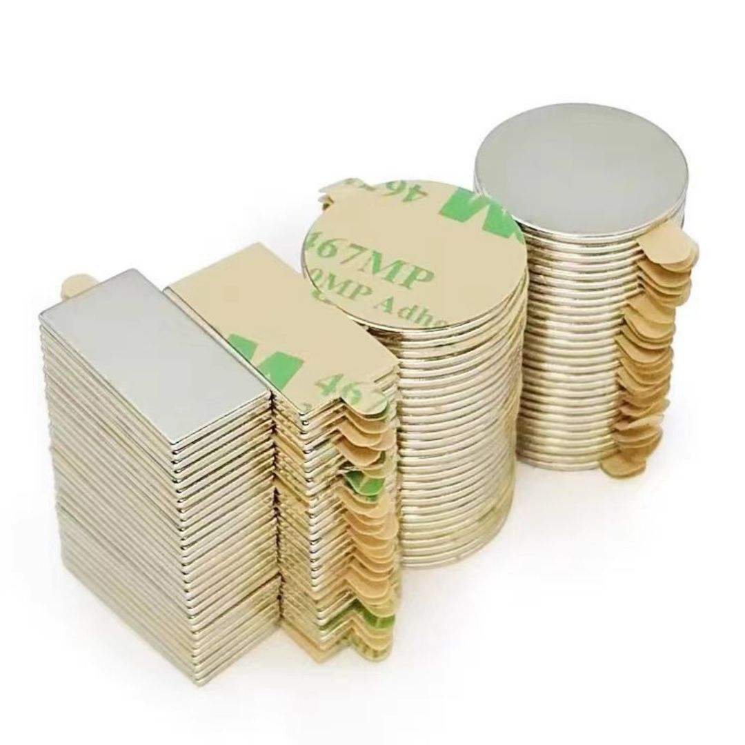 adhesive backed neodymium magnets, 3M self stick ndfeb magnets, heavy duty double sided tape magnets, foam adhesive neodymium magnets, acrylic glue backed magnets, self adhering strong magnets, peel and stick neodymium magnets