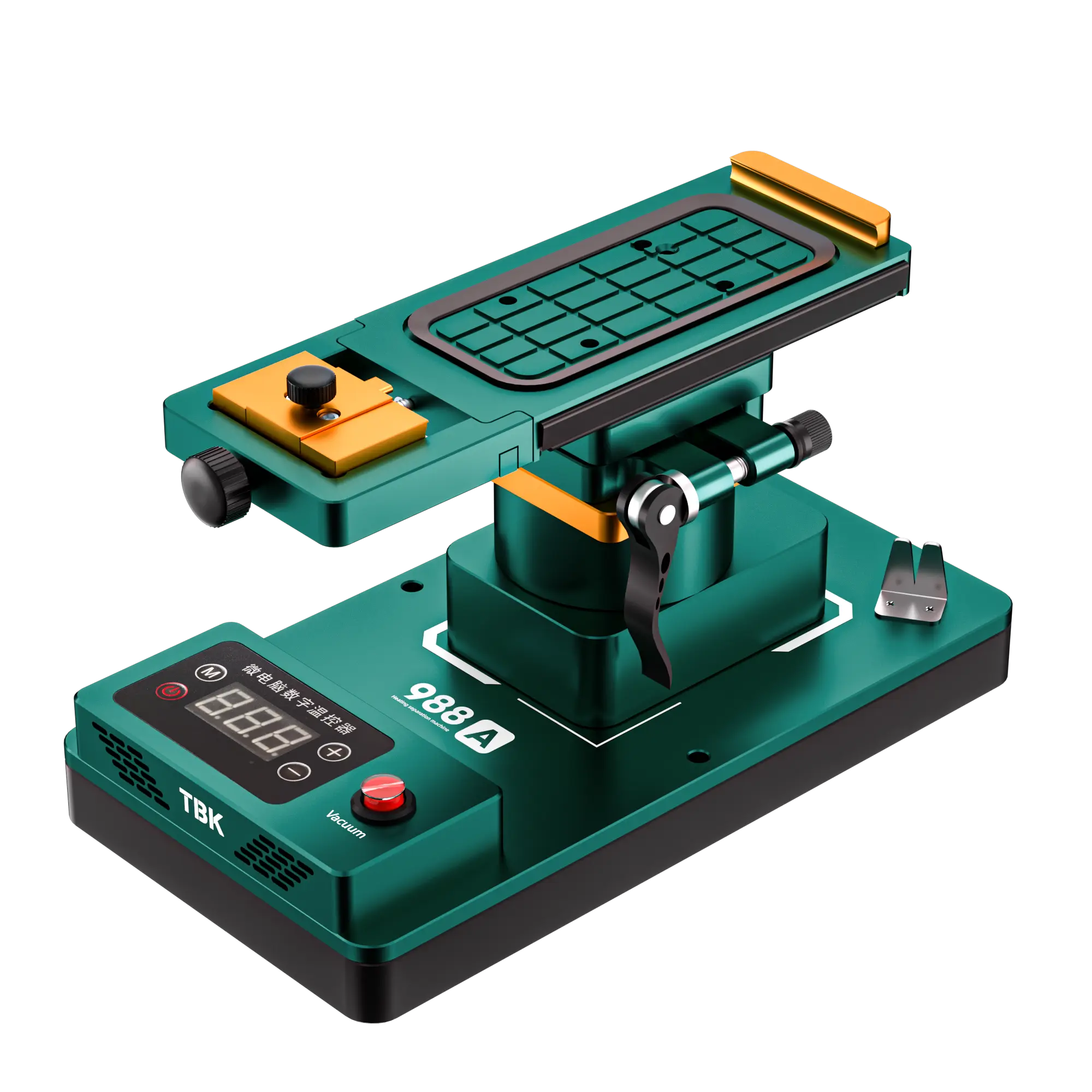 TBK 988A Dahili Pompa ve Tutkal Çubuğu Temizleyicili 360° Dönebilen LCD Ekran Ayırıcı 1