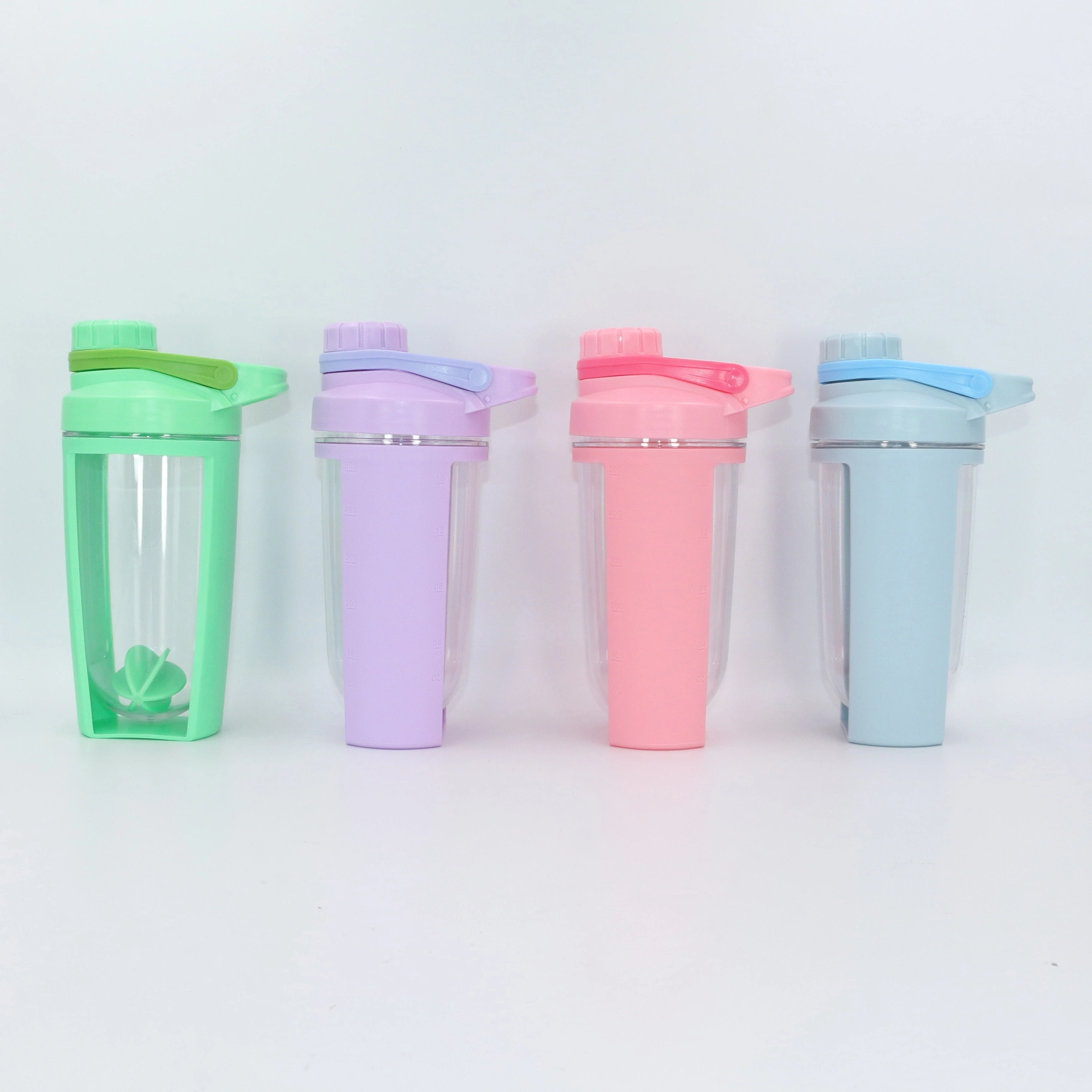 Shaker à protéines KINGLINE OEM/ODM PP/PC avec boule mélangeuse en plastique pour le sport 1