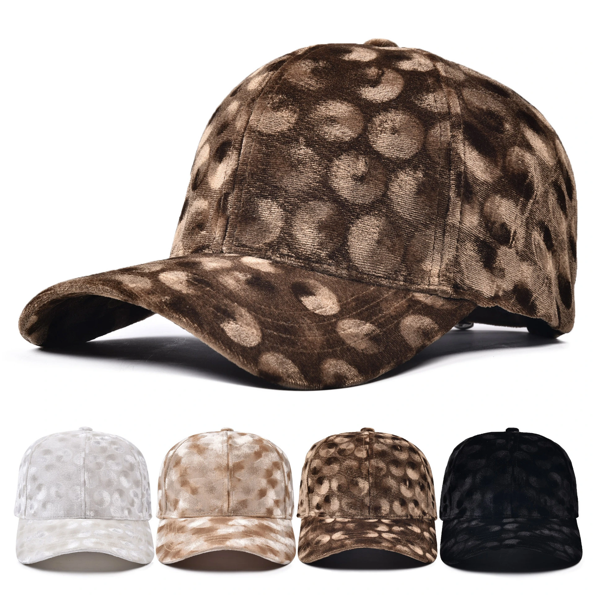 Trendy Vintage Tie Dye Leopard Print Trucker Hat Unisex Versatile Cap 1