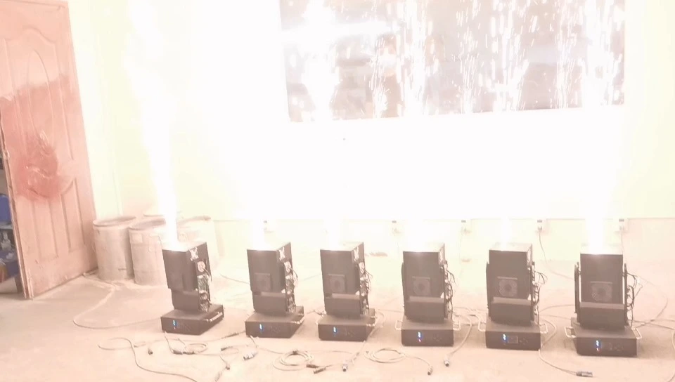 750W Cold Spark Jet Machine Single Nozzle Moving Head with DMX512 Control & 5 Channels 1