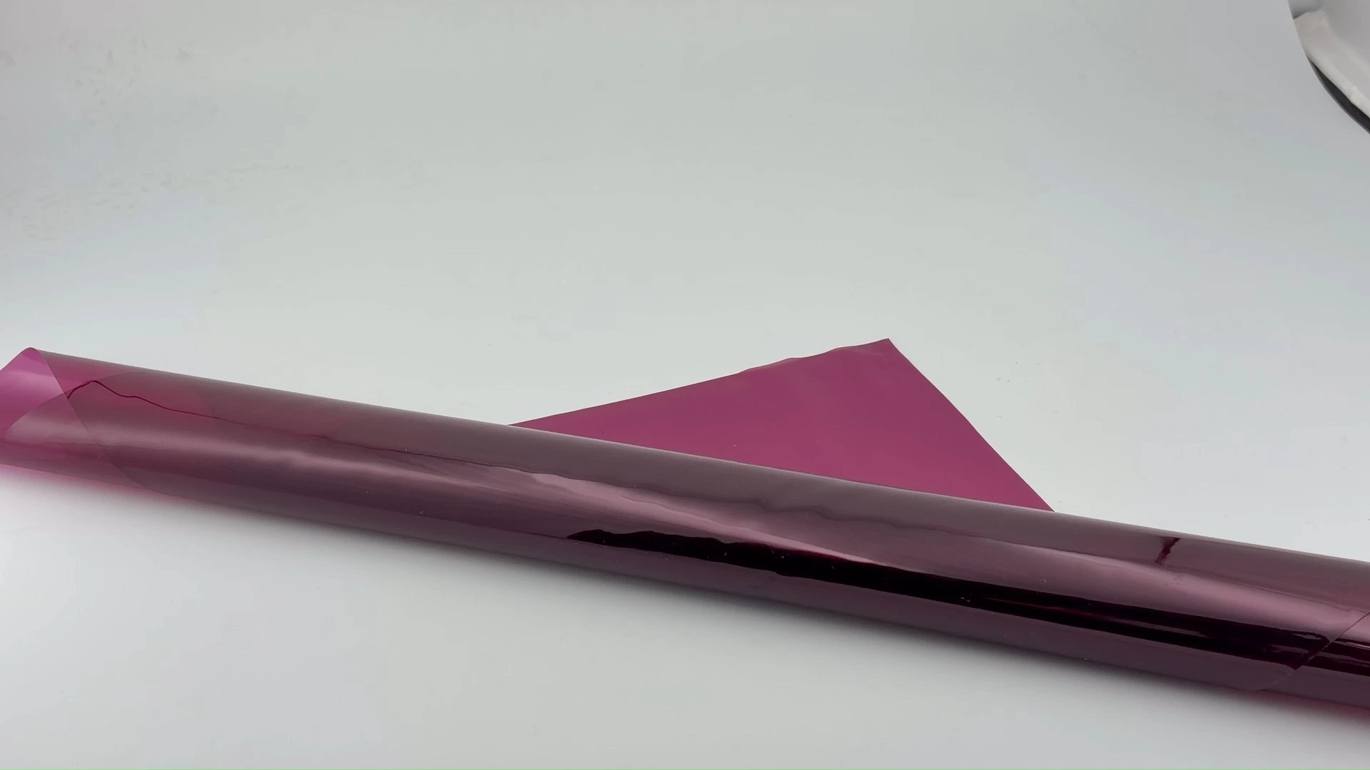 Película de PVC transparente vermelho escuro 1