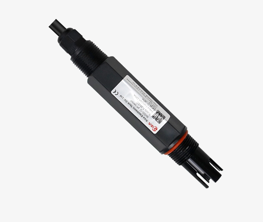 Handheld pH meter being used outdoors