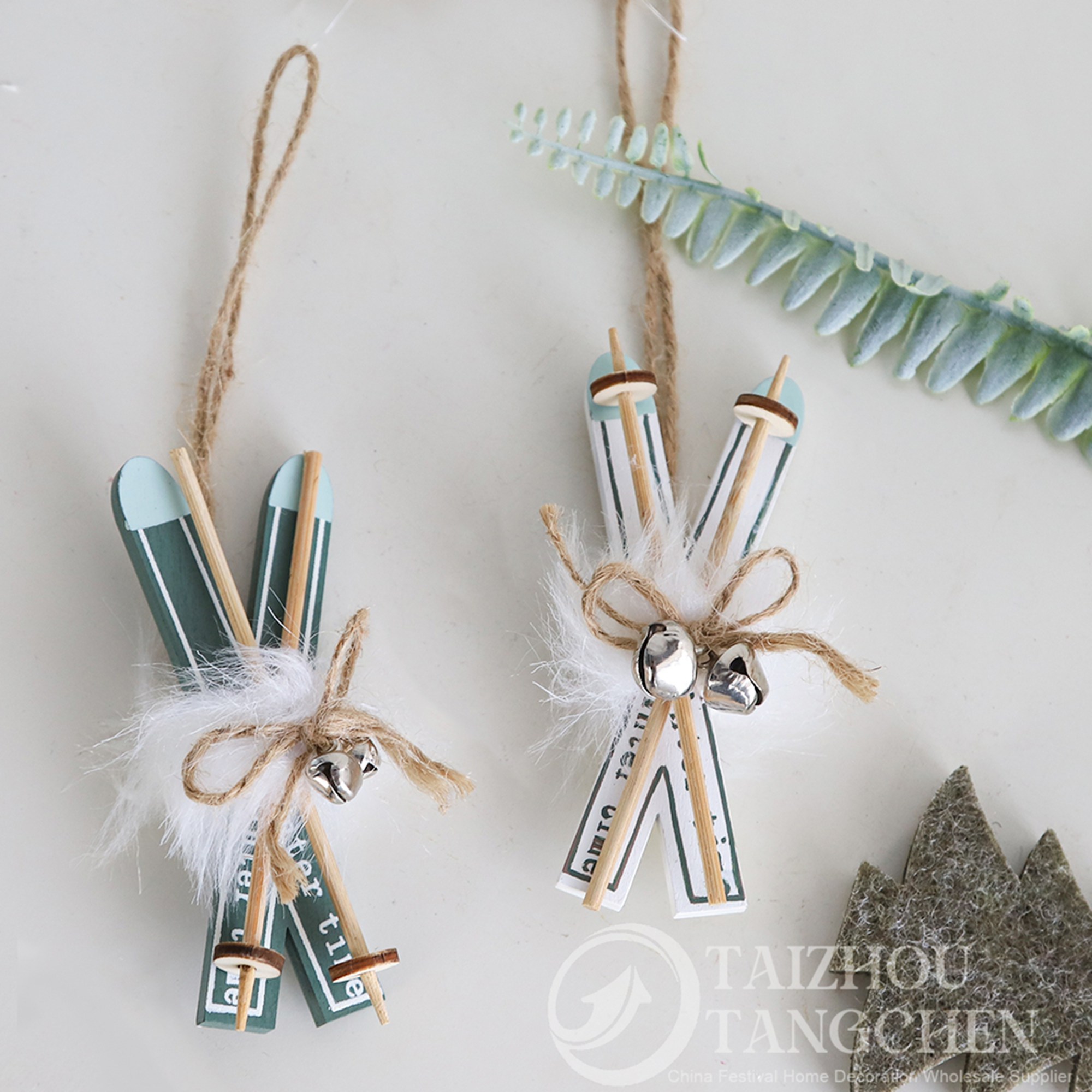 Kit de regalo DIY para casa de invierno | Casitas navideñas de cerámica blanca para decorar chimeneas y mesas 6