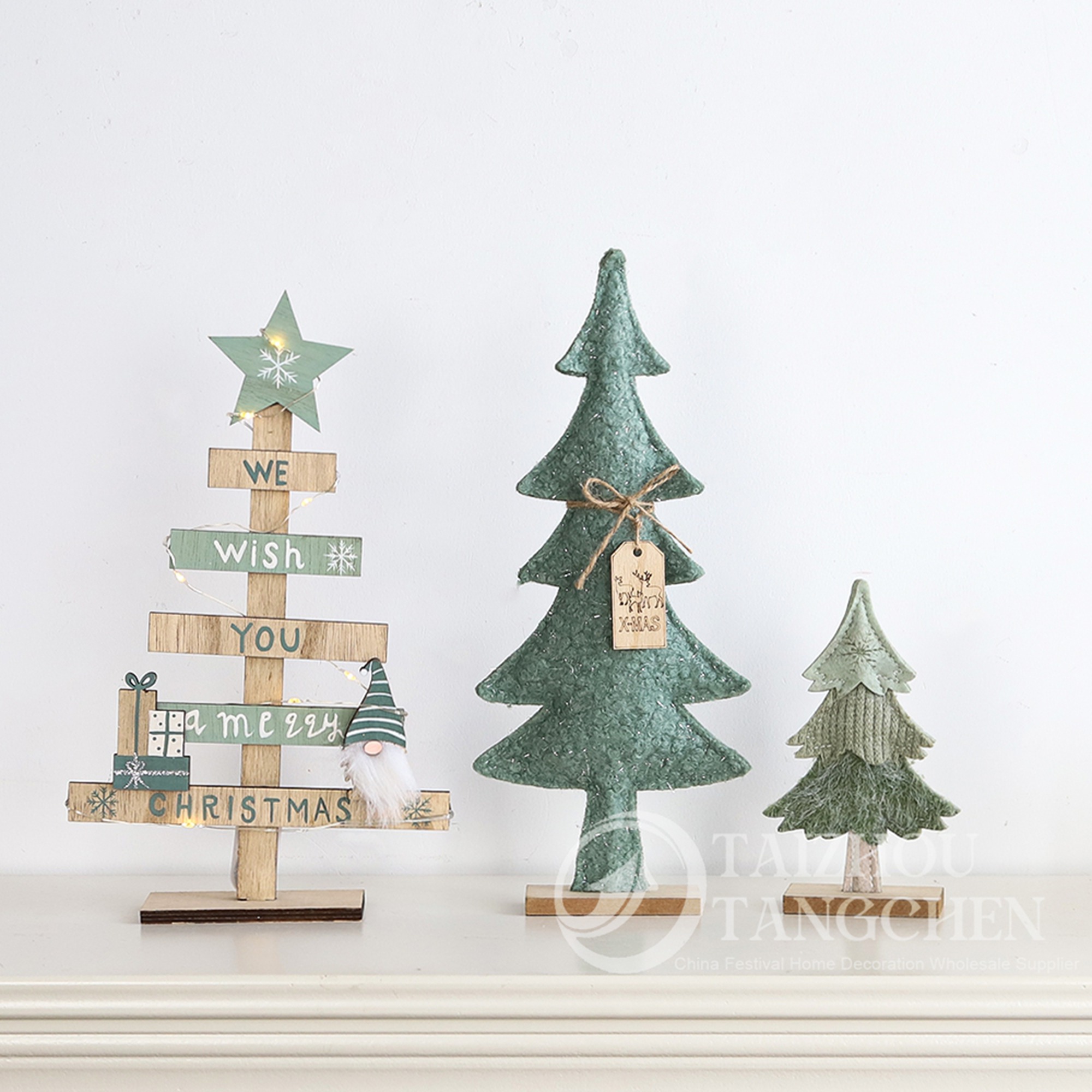 Kit de regalo DIY para casa de invierno | Casitas navideñas de cerámica blanca para decorar chimeneas y mesas 4