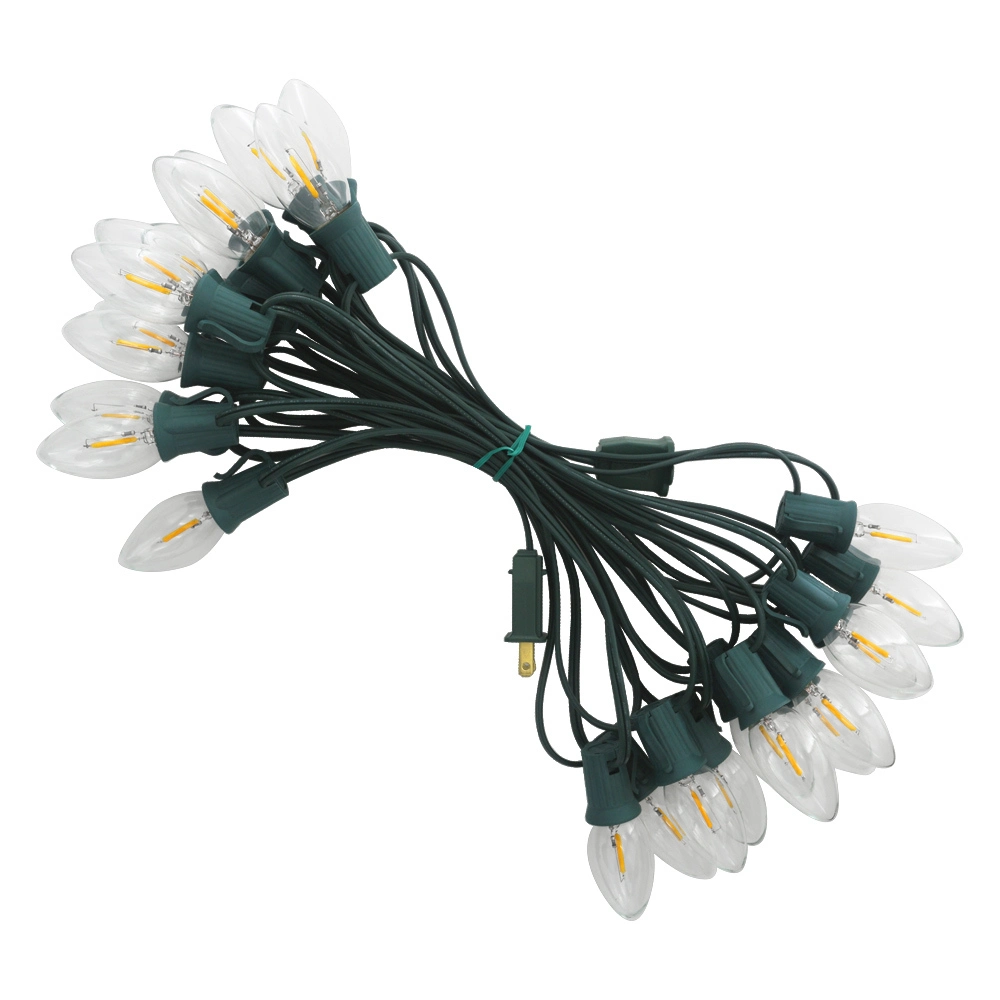 120V 230V IP44 25FT 7.5M C9 LED Christmas String Lights 1