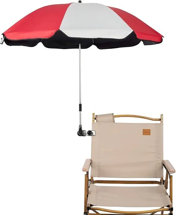 Red and White Interval Clamp Umbrella with Customizable Color Options 1