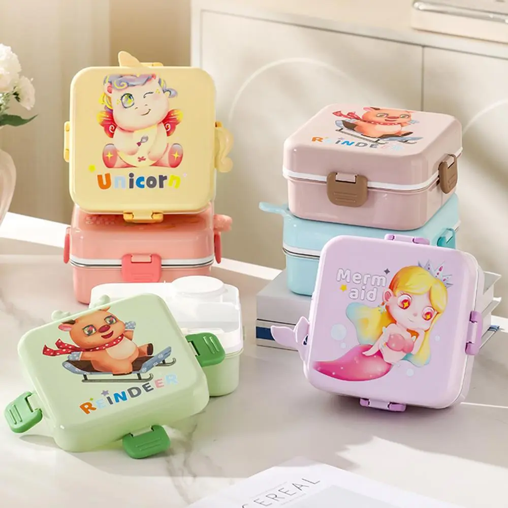 Hongxing Bento Lunch Box Sale, Cartoon Student Square Multi Compartment Lunch Box 1