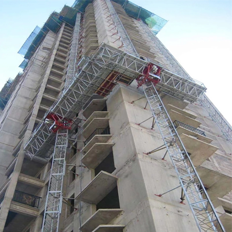 Andamio eléctrico de gran altura para escenarios de trabajo, plataforma de trabajo de escalada con mástil 1