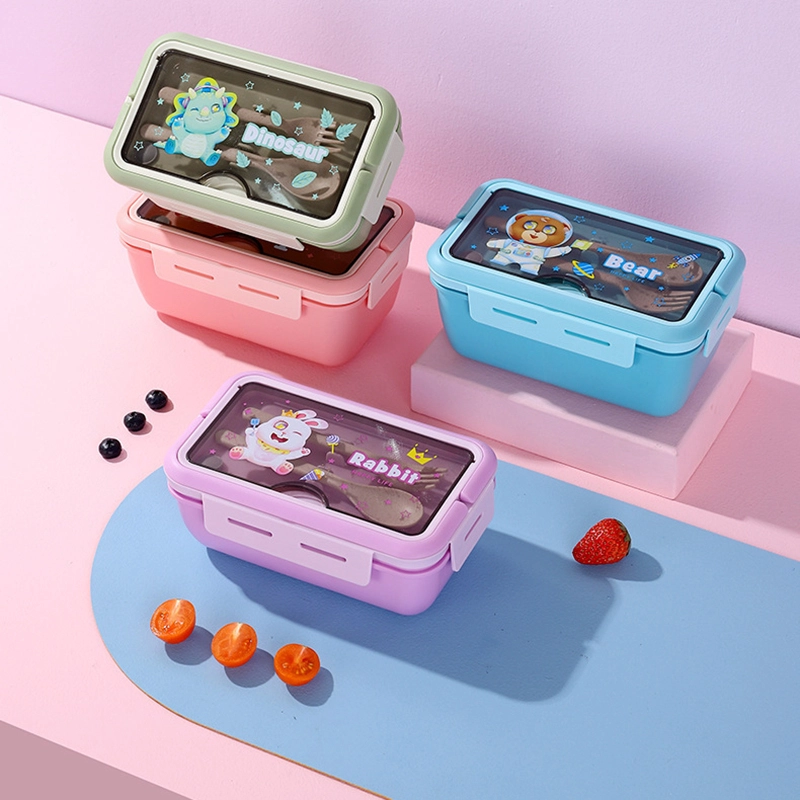 Hongxing Plastic Container Set for Kitchen, Portable Large Capacity Children's Lunch Box and Water Bottle Set 1