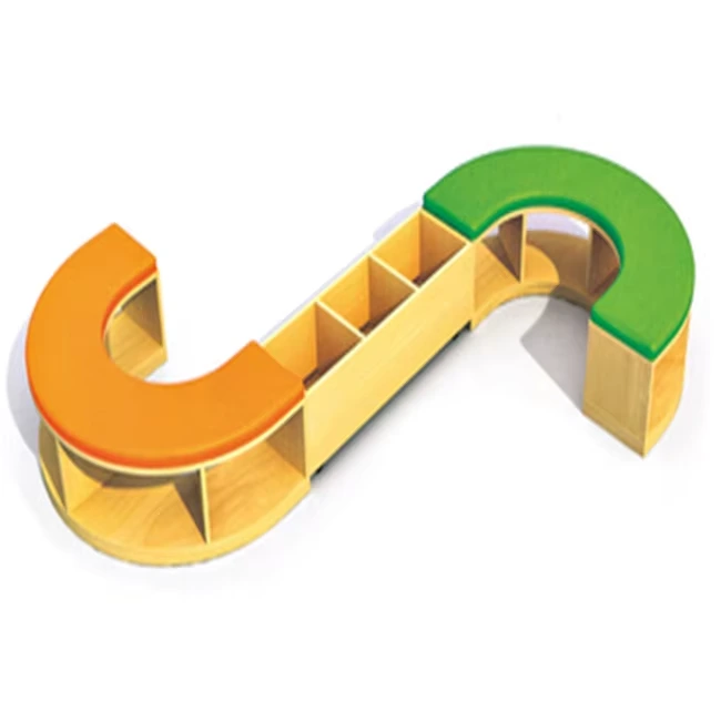 Hot Selling Cheap Wood Children Toy Cabinet with Comfortable Seats Popular Kindergarten Furniture Kid's Sofa and Cabinet on Sale 1