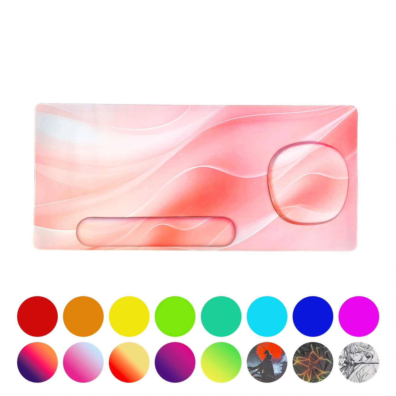 3-in-1 Cloth Top Desk Pad Set with Memory Foam Support Complete Ergonomic Workspace Solution for Office & Home 1