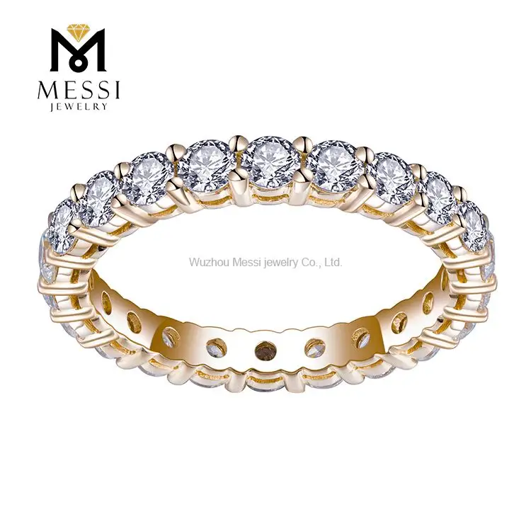 Messi Jewelry Customize 14K 3.5MM Eternity Ring 1