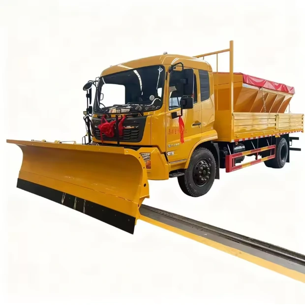 شاحنة توزيع الملح KingRun سعة 10 أمتار مكعبة، شاحنة توزيع إذابة الثلوج للبيع 1