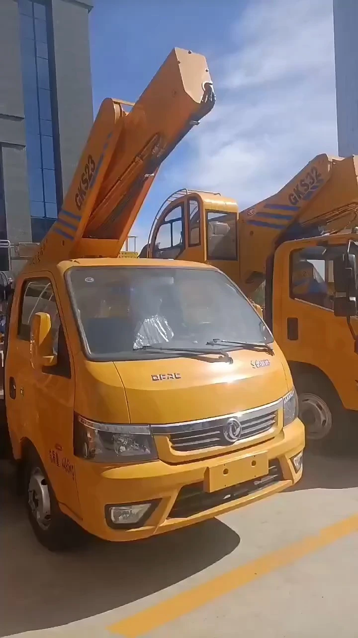 شاحنة رفع جوي صغيرة بارتفاع 23 مترًا من دونغفنغ، رخيصة الثمن، مناسبة للاستخدام في الأماكن الضيقة 1