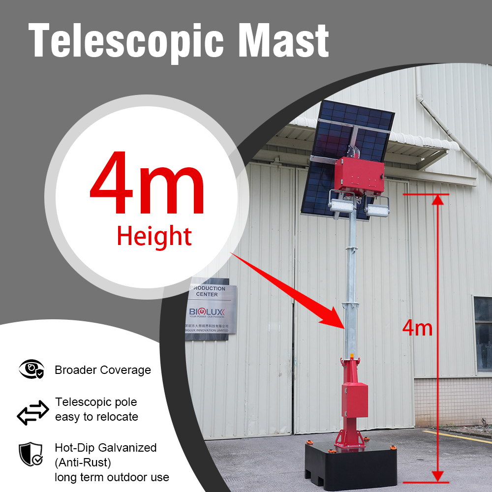 HiGUARD Mobile Light Tower – Masaligan nga Off-Grid Lighting para sa Bisan Unsang Trabaho nga Site 6