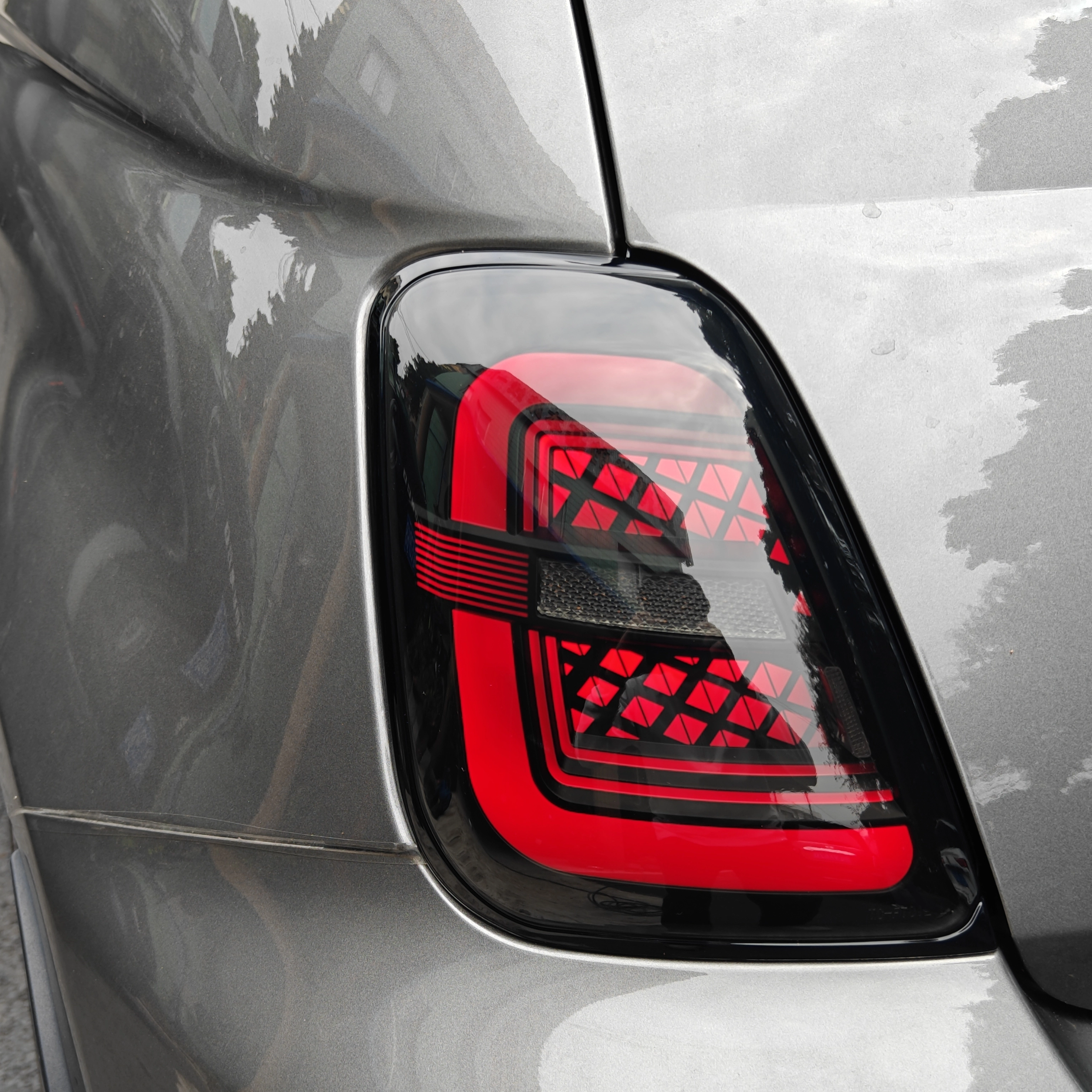 Abarth 595 695 LED Taillight Racing Style Breathable Type  Plug And Play Replacement Assembly 1