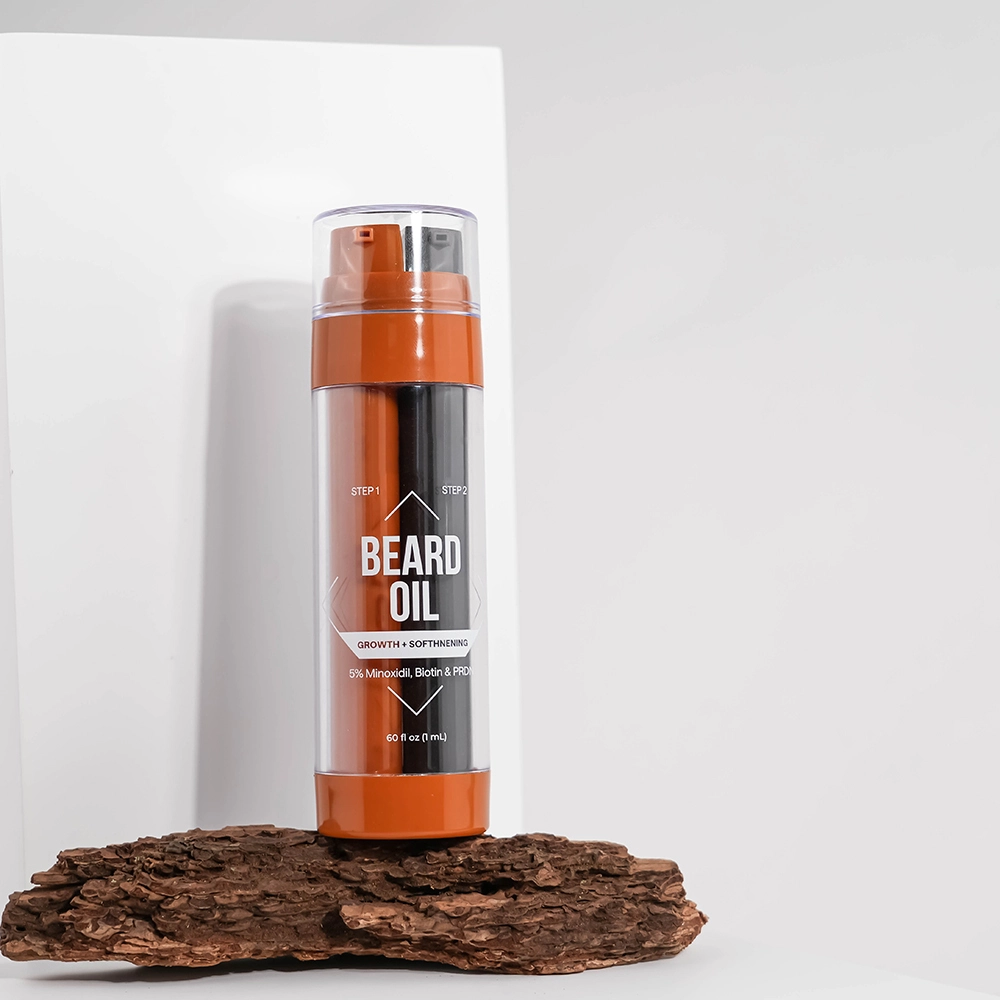 Botella sin aire de doble cámara al por mayor, 30 ml x 2 compartimentos, botella de plástico personalizada con bomba para sueros y cremas faciales BEST-45380 1